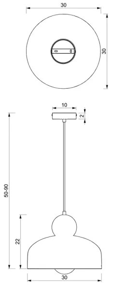 Lampadario su corda HARALD 1xE27/60W/230V blu