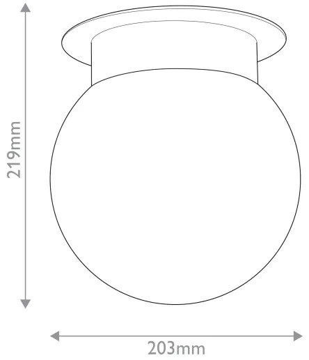 Kichler KL-ALBERS-F-G-BK - Plafoniera ALBERS 1x E27/40W/230V, Ø 20,3 cm, nero