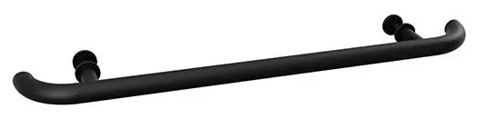 Maniglione per porta 80x4 cm in acciaio inossidabile/nero