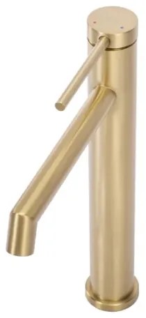 REA-B5319 - Miscelatore per lavabo FOSS 29,5 cm oro spazzolato