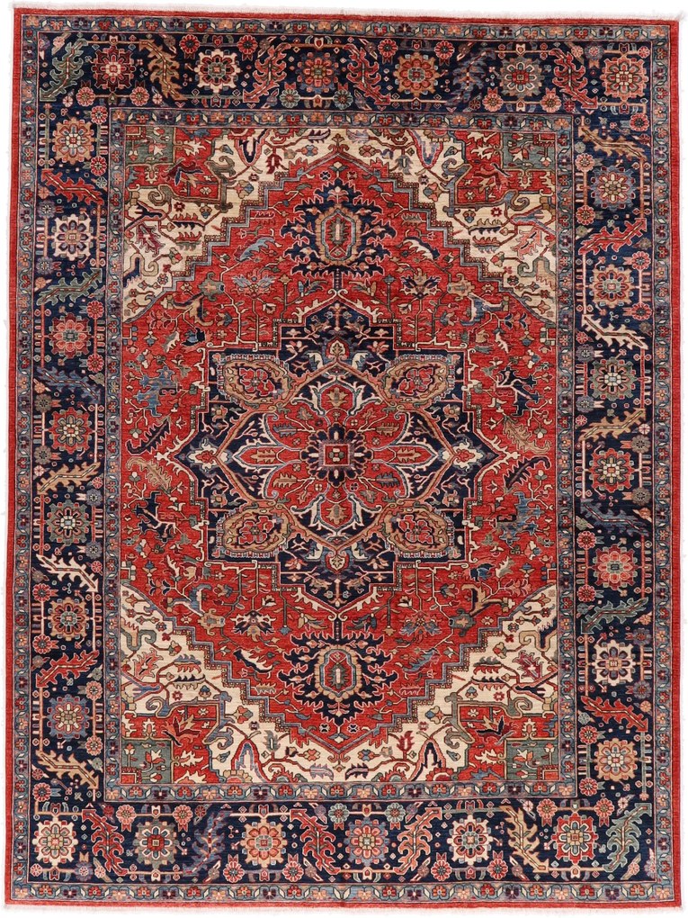 Heriz Tappeto orientale 370 x 270 (Pakistan) Annodato A Mano