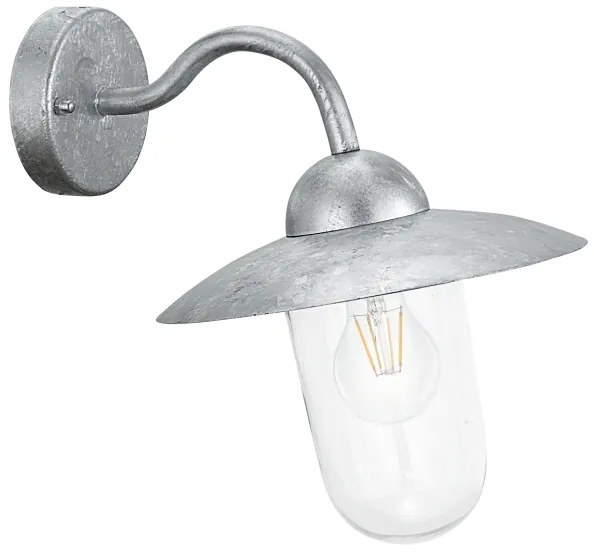 EGLO 88489 - Applique da esterno MILTON acciaio galvanico