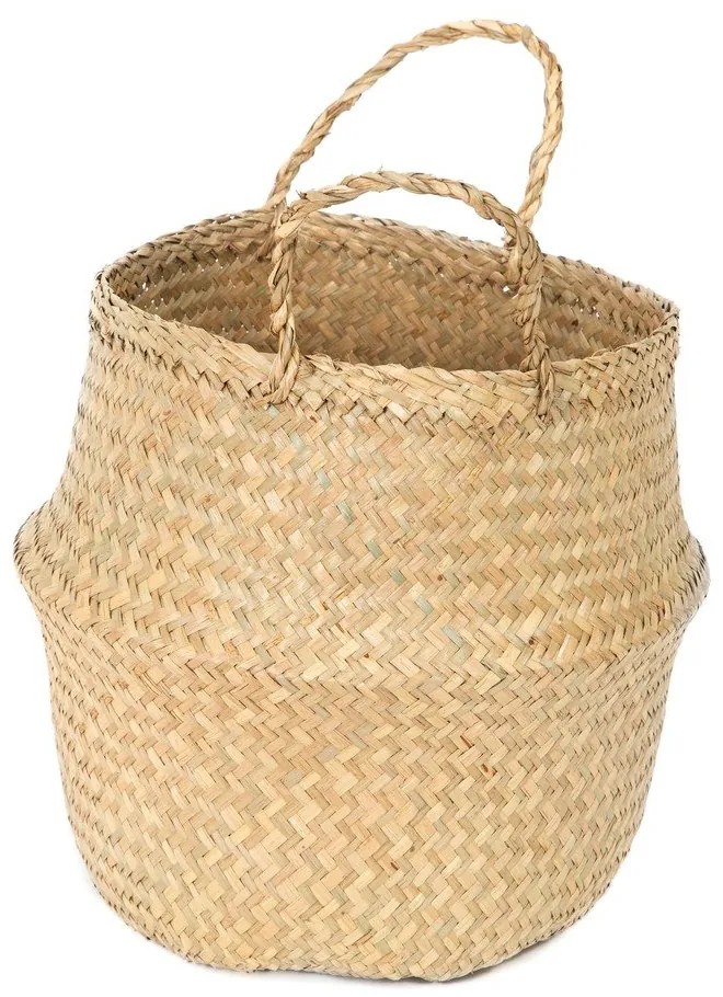 Cesto portaoggetti in seagrass chiaro , ⌀ 27 cm - Compactor