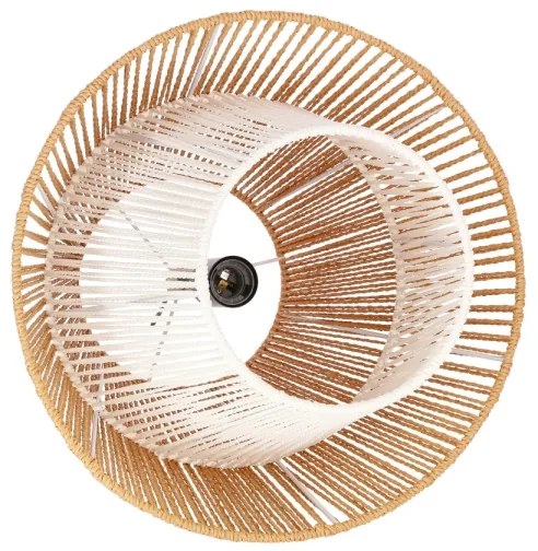 Lampadario a sospensione su cavo AFRICA 1xE27/40W/230V Ø 40 cm marrone/crema