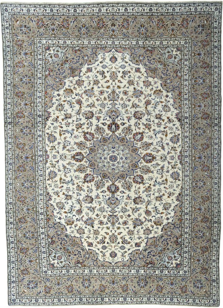 Kashan Tappeto persiano 250x350 Beige (Iran) Annodato A Mano