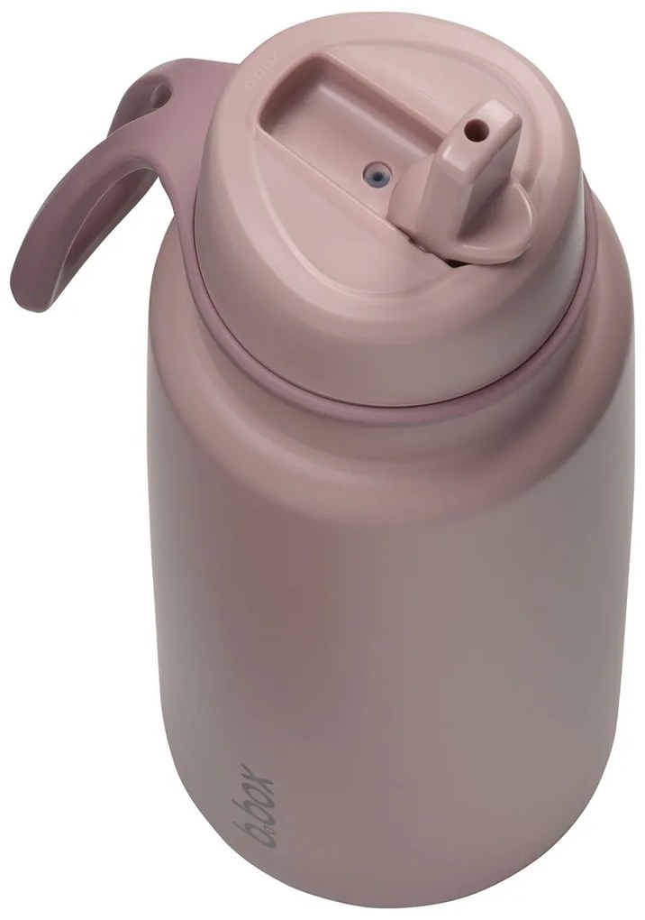 Bottiglia termica in acciaio inox con cannuccia 1l - berry smoothie