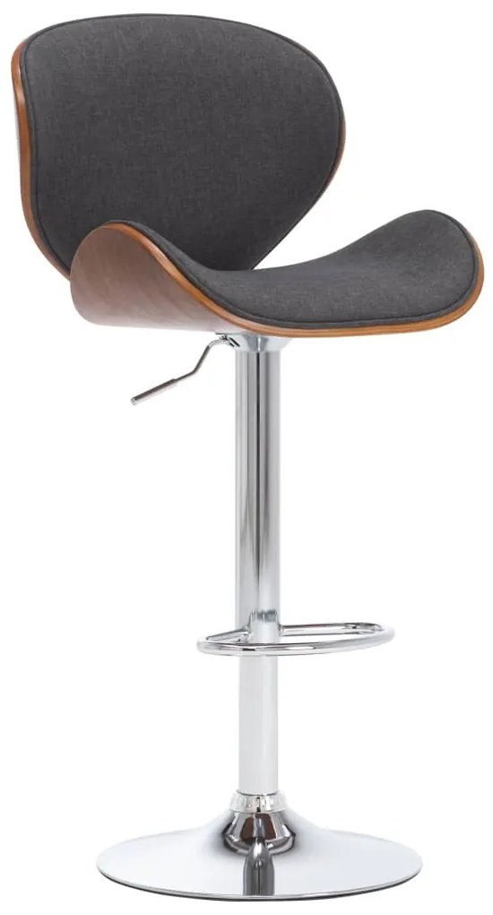 Sgabello Da Bar Grigio İn Tessuto /