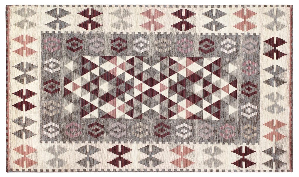 Tappeto 140x200 cm Kilim grigio