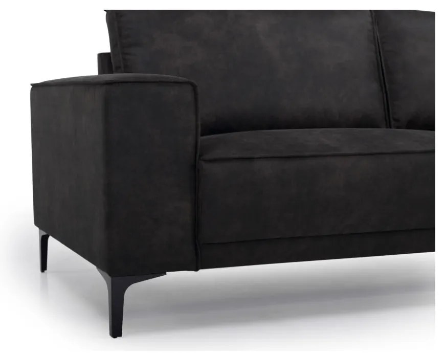 Divano angolare antracite in similpelle (angolo destro) Copenhagen - Scandic