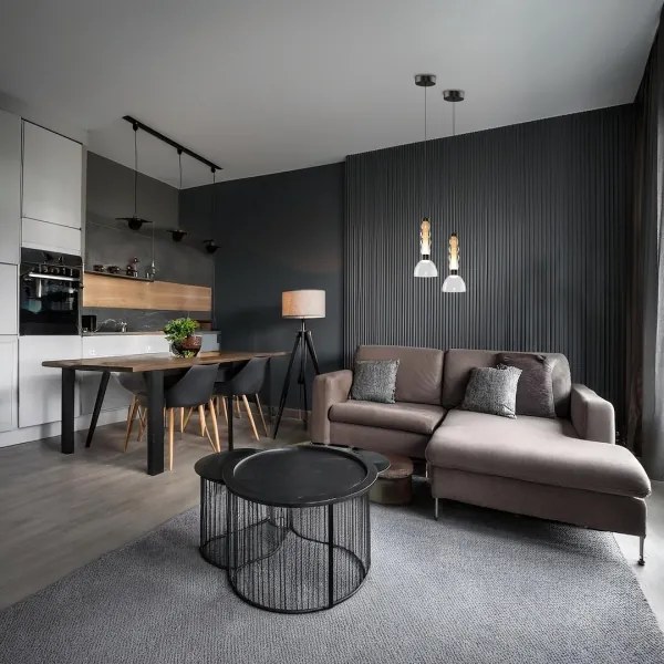 Lampadario LED a sospensione con filo LUCCO LED/13W/230V diametro 15 cm fumé