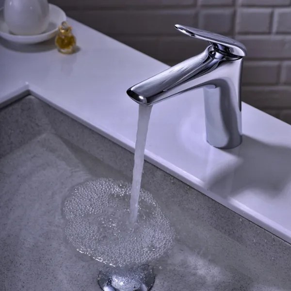 Rubinetto Lavabo Bagno Miscelatore Ottone Cromo