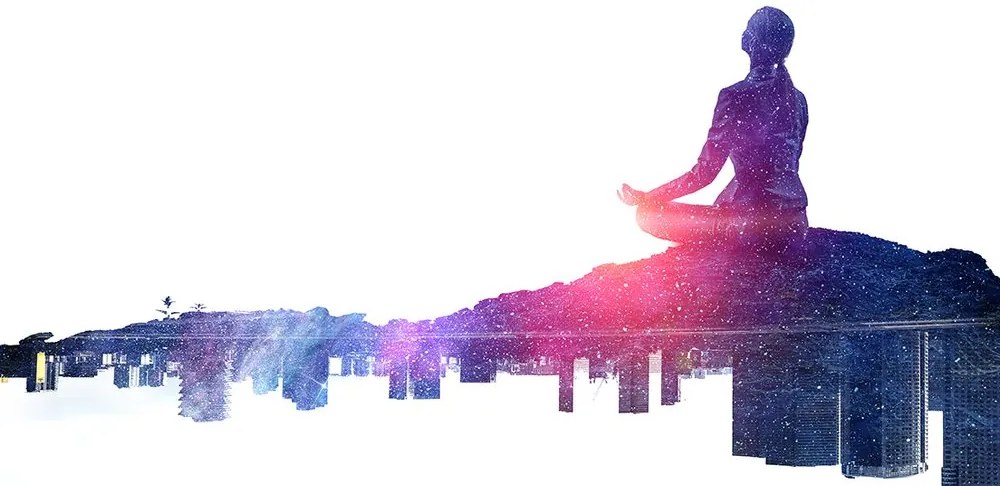 Carta da parati autoadesiva – Meditazione della donna