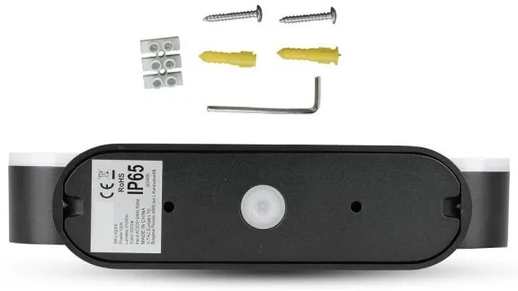 Applique da esterno a LED flessibile 2xLED/12W/230V IP65 nero