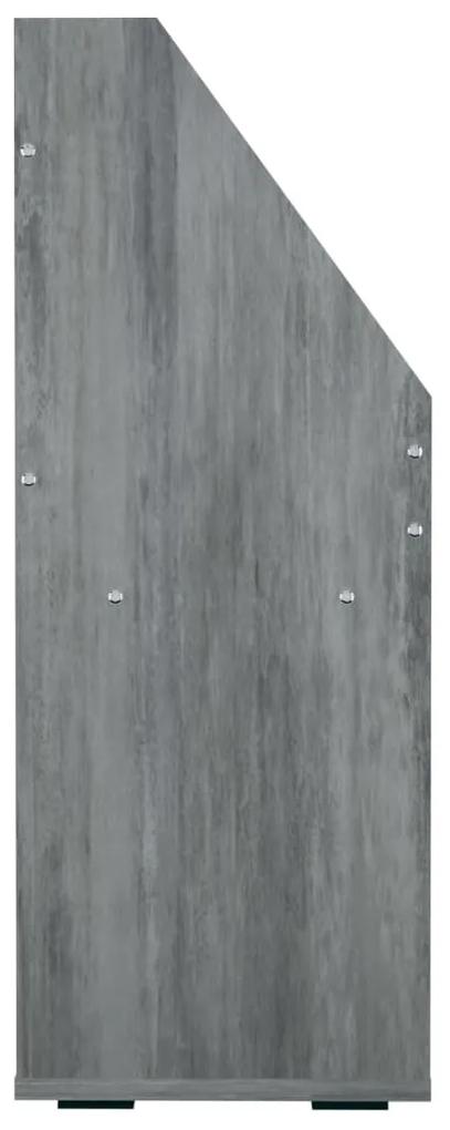 Portariviste per bambini grigio cemento 71x30x78,5cm truciolato