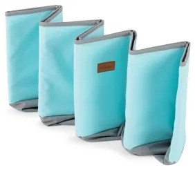 Piscina secca per bambini con palline, Ø 80 cm, blu/grigio