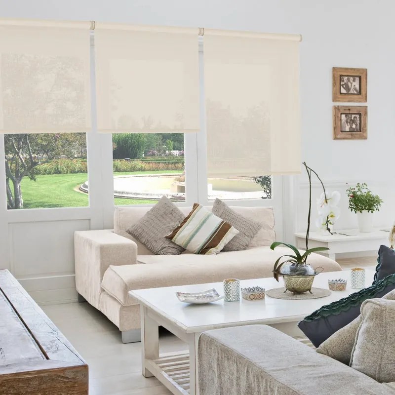 Tenda a rullo screen VIEWTEX VTX 10% beige lino 180x250 cm