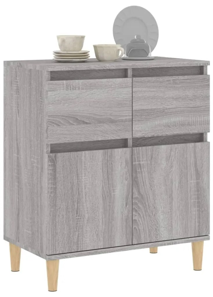 Credenza grigio sonoma 60x35x70 cm in legno multistrato