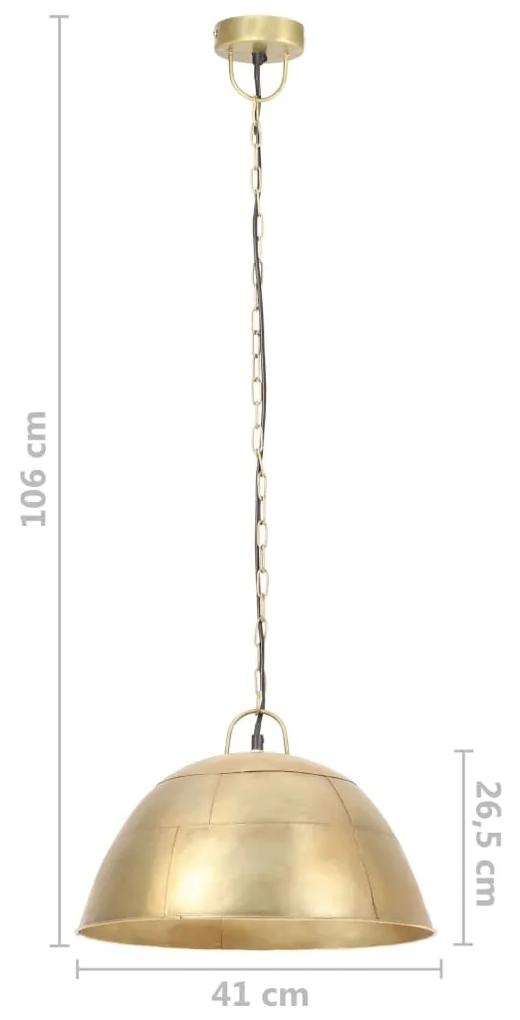 Lampada Industriale Vintage 25 W Ottone Rotonda 41 cm E27