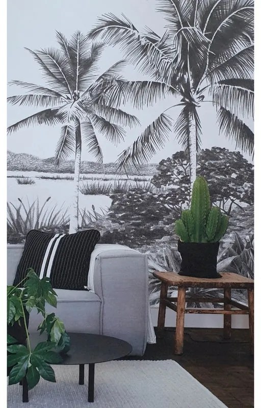 Fotomurale Palme, nero