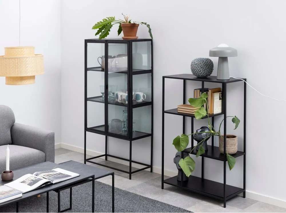 Libreria nera 77x114 cm Seaford - Actona