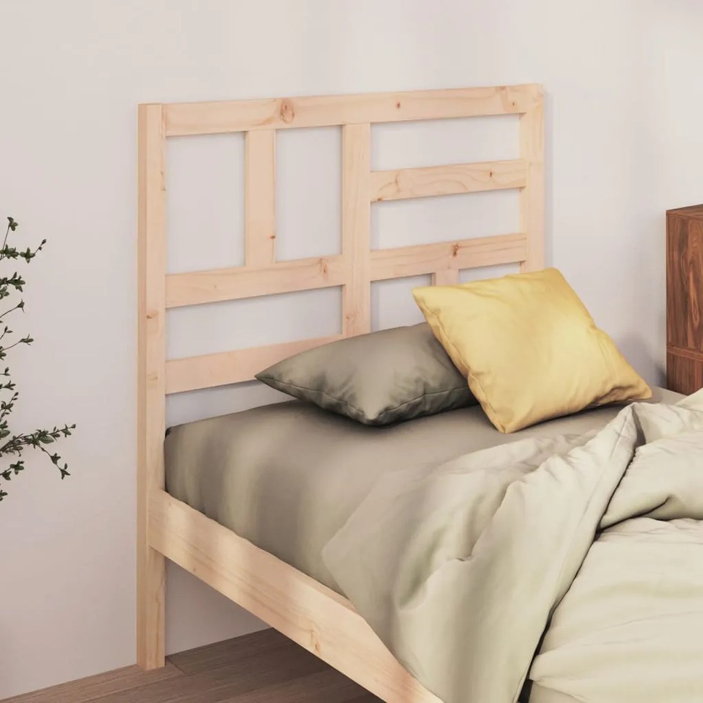 Testiera per letto 81x4x104 cm in legno massello di pino