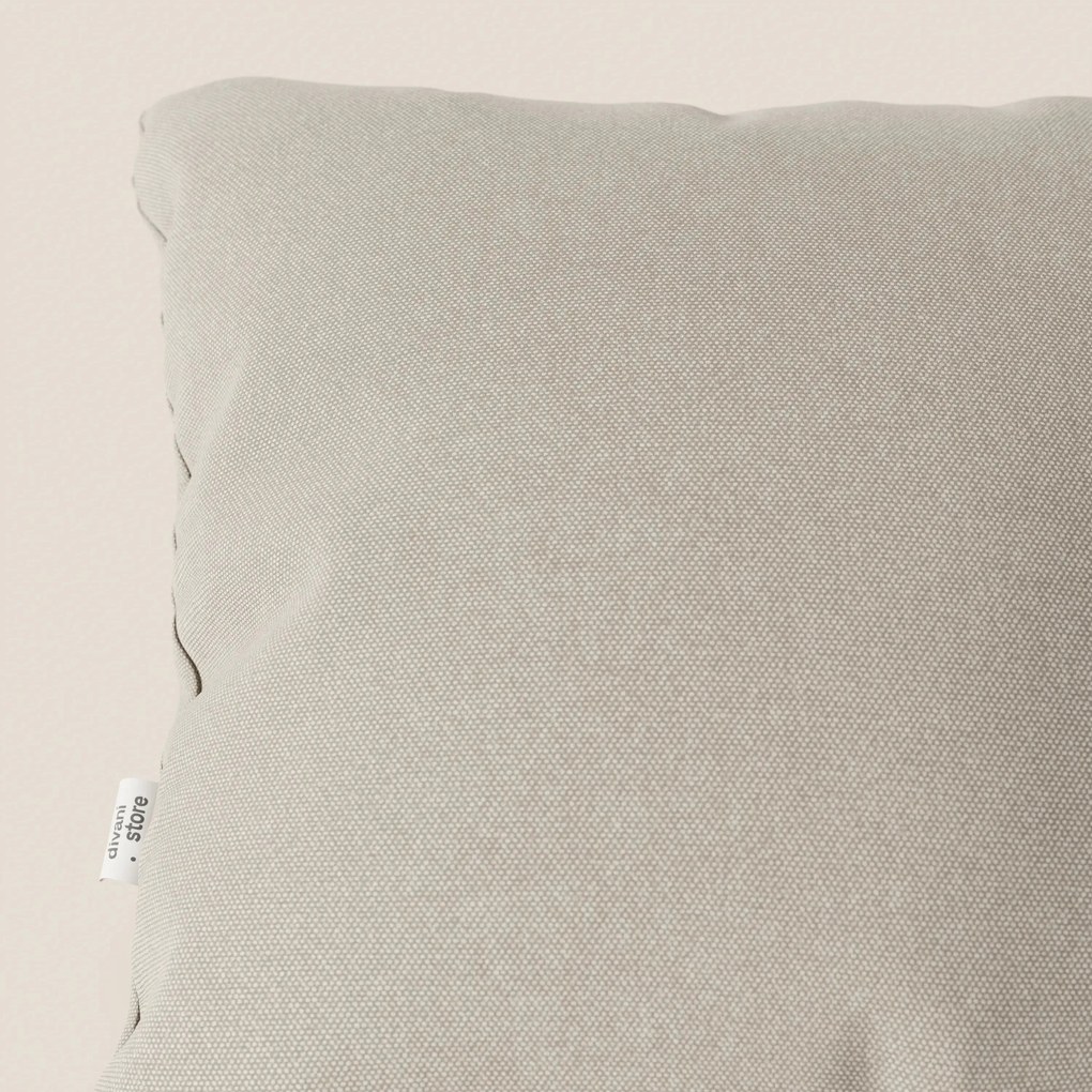Honey cuscino disponibile in diversi colori realizzato in tessuto simil cotone impermeabile T13 panna