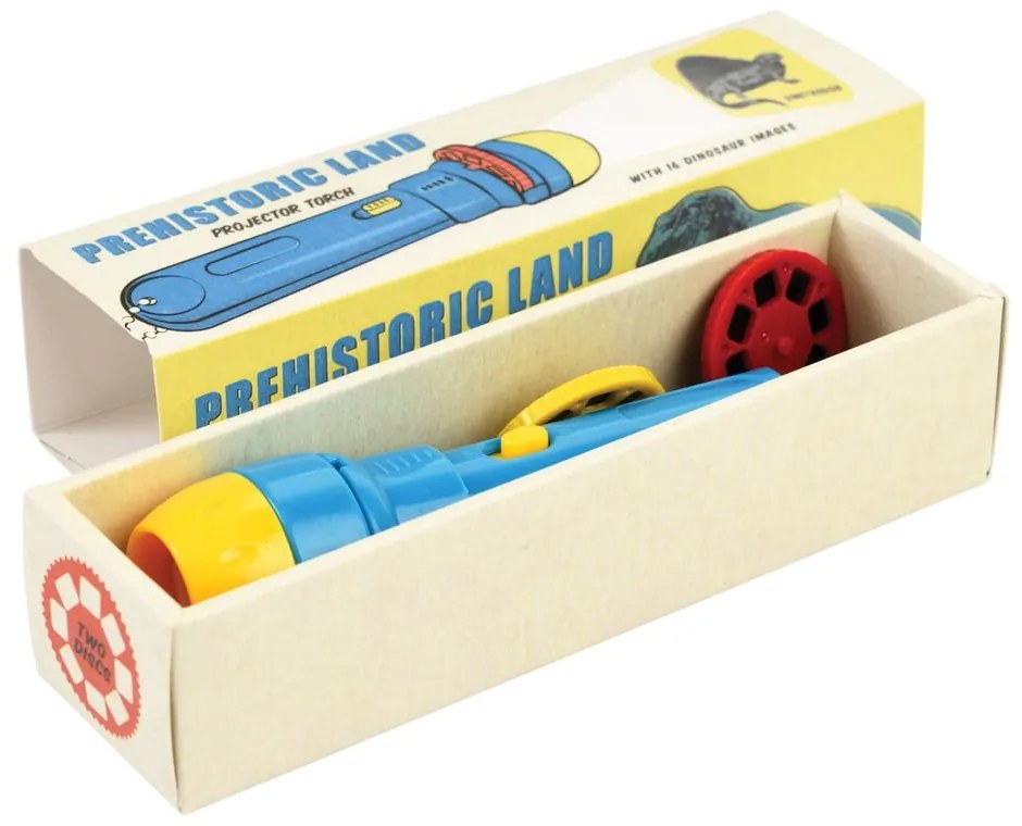 Proiettore tascabile per bambini con dinosauri , 16 immagini Prehistoric Land - Rex London