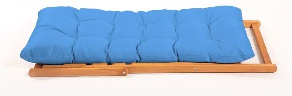 Lettino da giardino blu/faggio