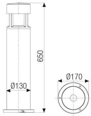 Greta Mini Led 15W 3000°K H. 65Cm