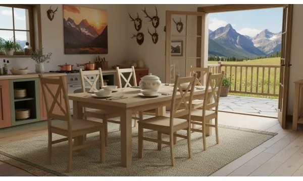 Sedia da pranzo NATE rovere Sonoma