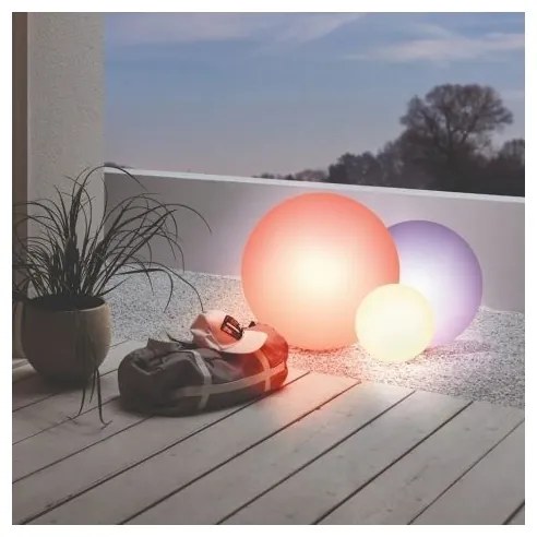 Eglo 55784-LED RGBW Lampada da esterno MONTEROLO-C 1xE27/9W/230V IP65 diametro 39cm+TC