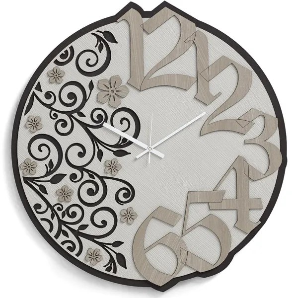 Orologio rotondo da parete NATURE2 in legno laminato D30 cm RSN