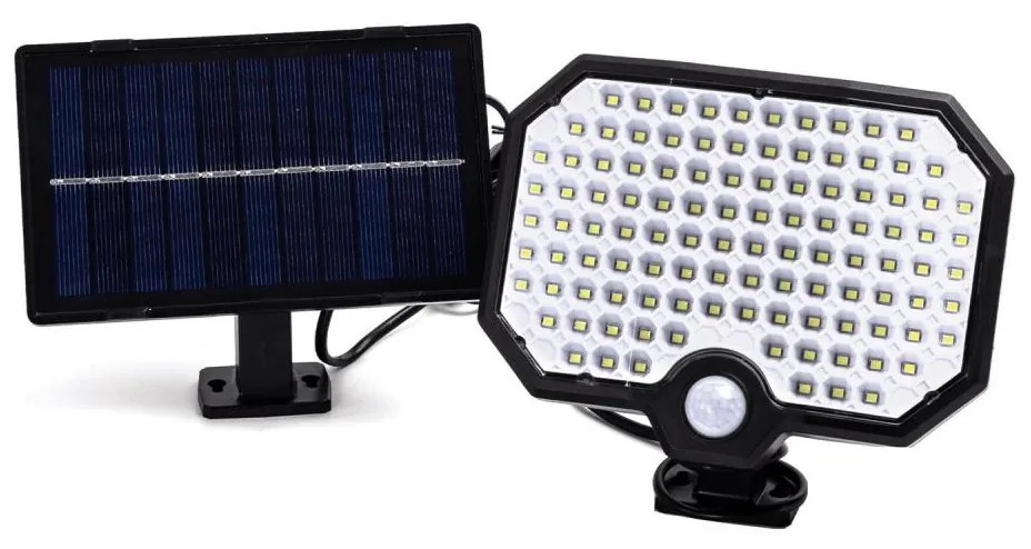 Aigostar - LED Luce solare con sensore di movimento LED/2,4W/3,7V IP65
