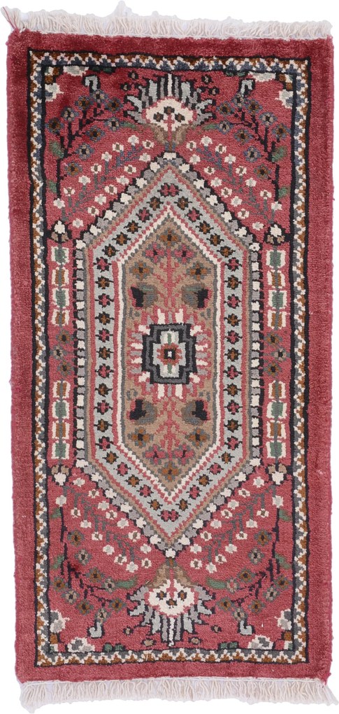 Agra Tappeto 30 x 60 (Indian) Annodato A Mano