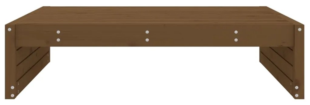 Poggiapiedi da giardino 120x80 cm legno massello di pino miele