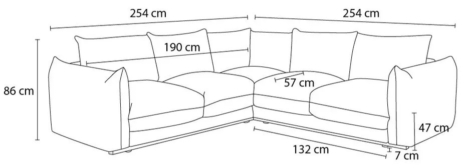Divano angolare burgundi Ernest – Bobochic Paris