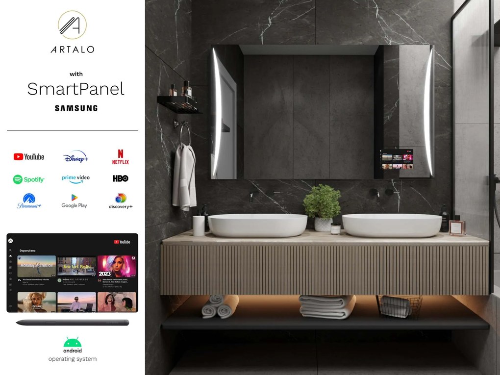 Specchio con LED illuminazione M15 premium