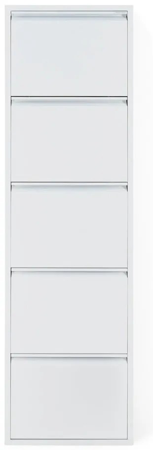 Scarpiera bianca in metallo con ante ribaltabili 50x169x15 cm Billy – Spinder Design