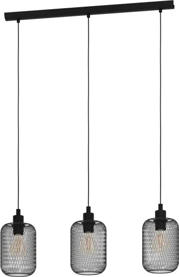 Eglo 43333 - Lampadario a sospensione con filo WRINGTON 3xE27/60W/230V