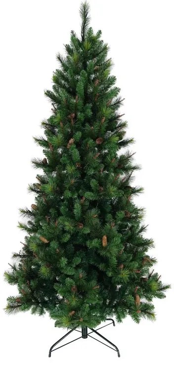 Albero di Natale artificiale PVC&AGHI verde H 210 cm x Ø 108 cm