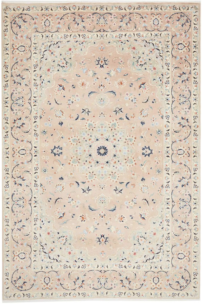 Kashan Tappeto 200 x 290 Rosso (Iran) Annodato A Mano