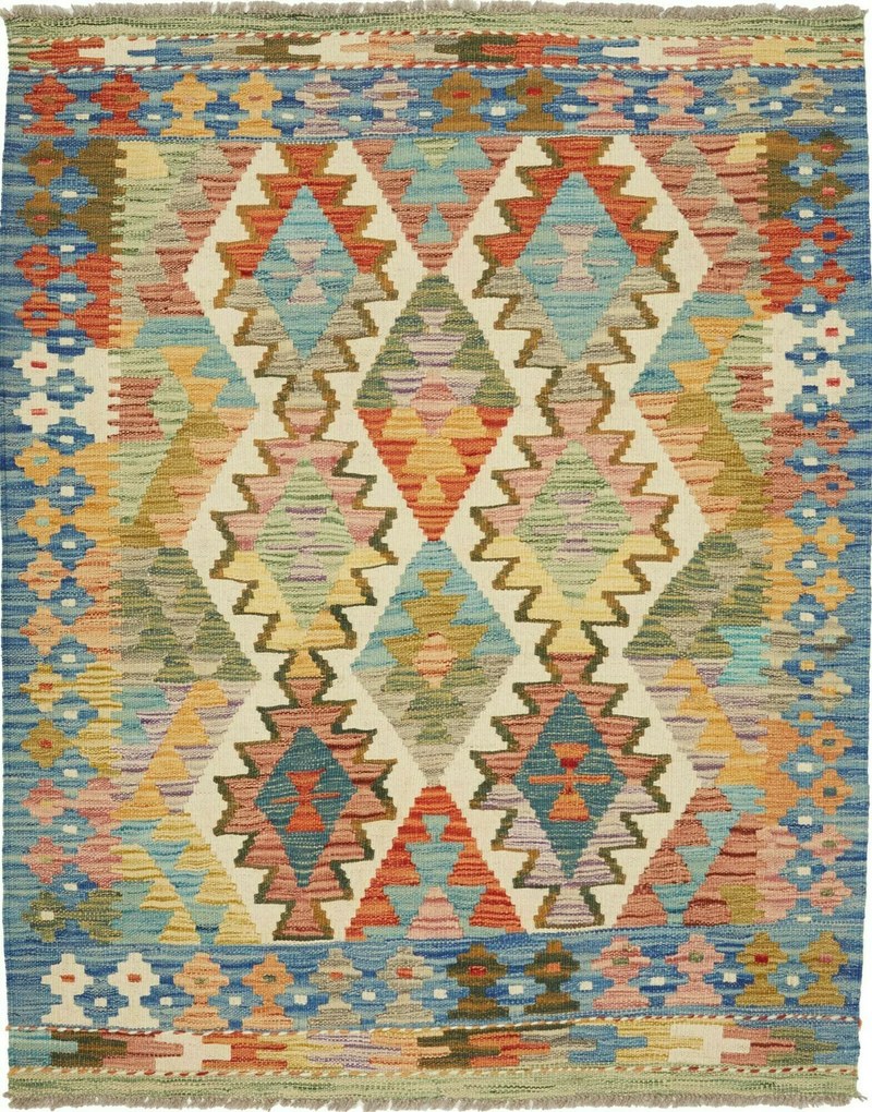 Kilim Tappeto 130x110 (Pakistan) Tessuto A Mano