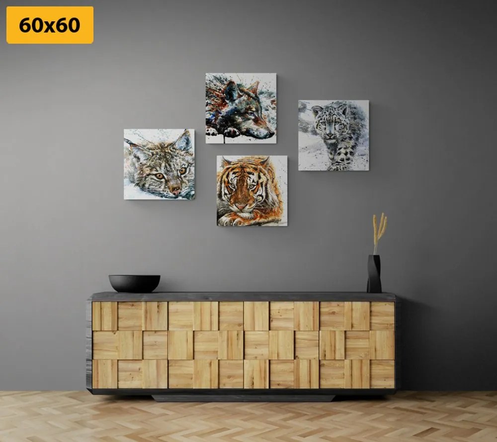 Set di quadri – Animali in splendida versione acquerello