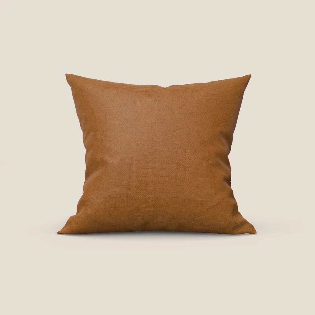 Tobago cuscino disponibile in diversi colori realizzato in tessuto fiammato simil cotone impermeabile T19 arancio
