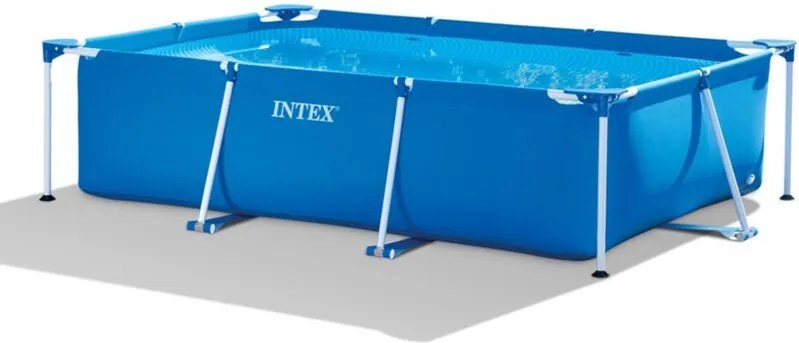 Intex 28271NP - Piscina Fuori Terra Rectangular Frame Rettangolare, 2282 L, Acciaio e PVC, Blu, 260x160x65 cm