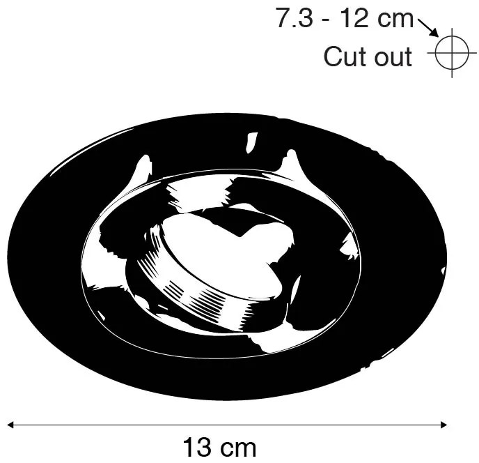 Faretto incasso rotondo acciaio orientabile con anello di riempimento - Edu