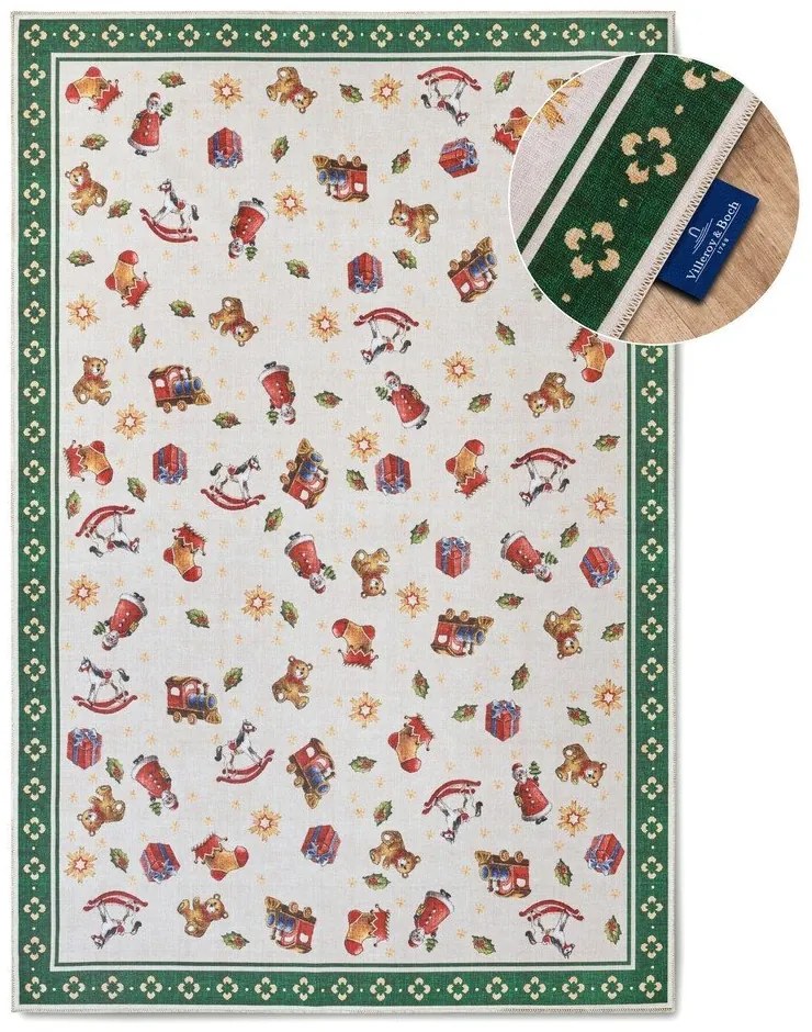 Tappeto verde con motivo natalizio 160x230 cm Green Christmas - Villeroy&Boch