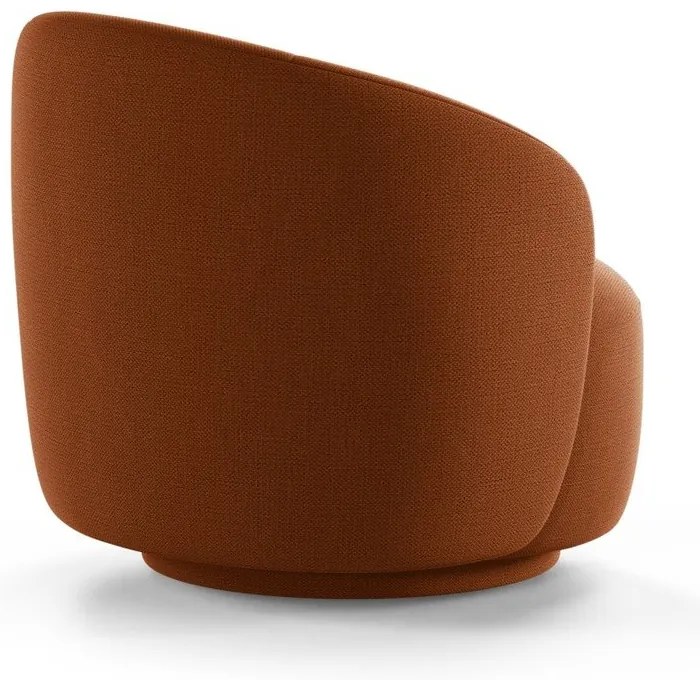 Poltrona color mattone girevole Letizia – Micadoni