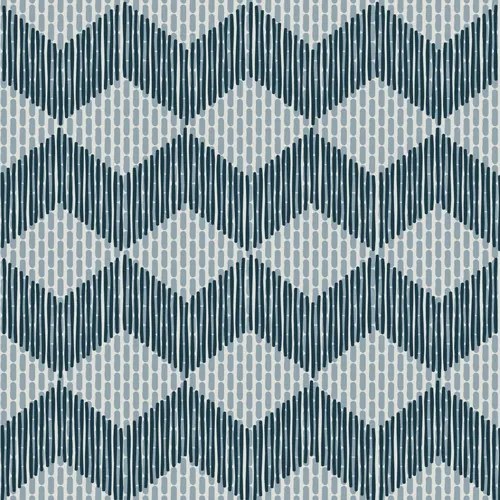 Mutina Tape Zigzag Piastrella Cm 20,5x20,5 Blue