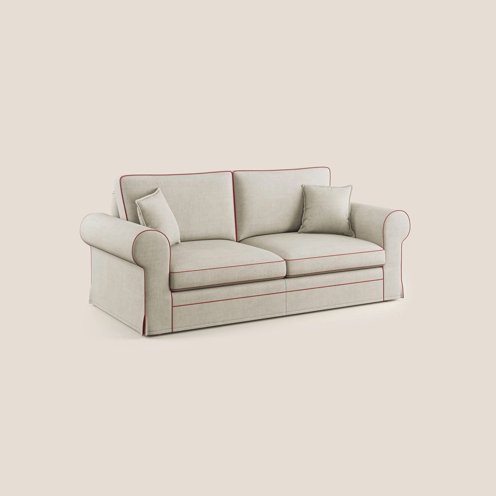 Lady divano classico bicolore in piuma d'oca realizzato con tessuto impermeabile T02